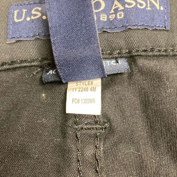 US POLO ASSN Stretch Twill 5 pocket Men’s Pants Black‎ Size 40/30 New With Tags - Picture 5 of 12